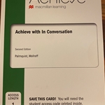 ACHIEVE FOR IN CONVERSATION (1 TERM)