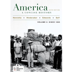 AMERICA: CONCISE HISTORY, V.2: SINCE 1865
