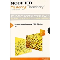 MODIFIED MASTERING CHEMISTRY ACCESS CODE & ETEXT - INTRO CHEM ESS