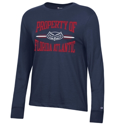 PROPERTY OF FLORIDA ATLANTIC LONG SLEEVE TEE