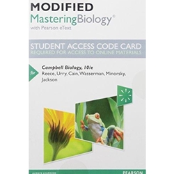 CAMPBELL BIOLOGY- MODIFIED MASTERING BIOLOGY ACCESS CODE W/E-BOOK